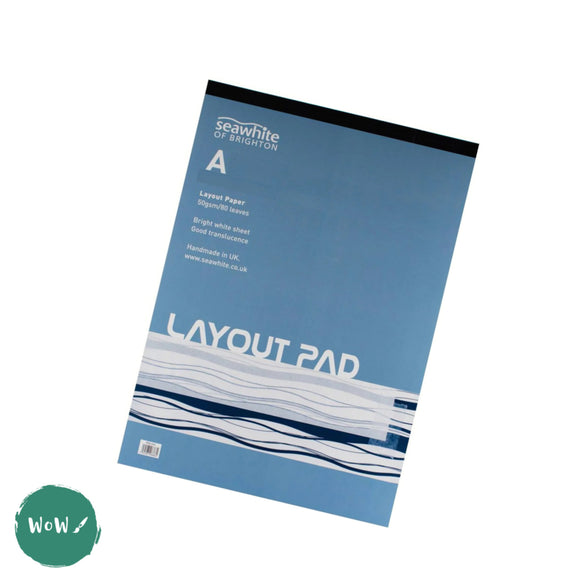 Layout Pad, 80 sheets, 50gsm layout paper A2 by Seawhite