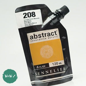 Sennelier ABSTRACT Acrylic Satin 120ml pouch - 208 - RAW SIENNA