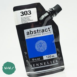 Sennelier ABSTRACT Acrylic Satin 120ml pouch - 303 - COBALT BLUE HUE