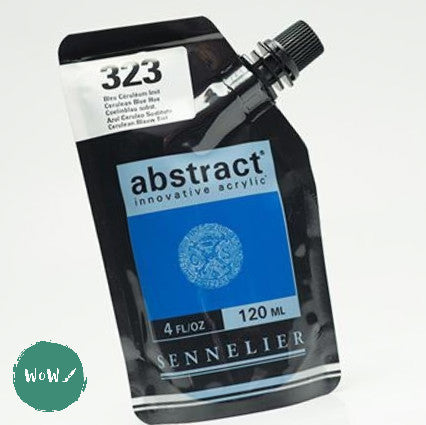 Sennelier ABSTRACT Acrylic Satin 120ml pouch - 323 - CERULEAN BLUE HUE