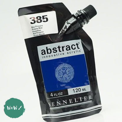 Sennelier ABSTRACT Acrylic Satin 120ml pouch - 385 - PRIMARY BLUE