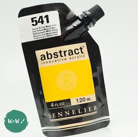 Sennelier ABSTRACT Acrylic Satin 120ml pouch - 541 - CADMIUM YELLOW MEDIUM HUE