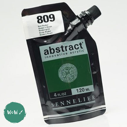 Sennelier ABSTRACT Acrylic Satin 120ml pouch - 809 - HOOKER'S GREEN