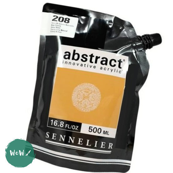 ACRYLIC PAINT - Sennelier ABSTRACT -  500ml pouch - 208 - RAW SIENNA