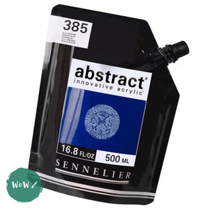ACRYLIC PAINT - Sennelier ABSTRACT -  500ml pouch - 385 - PRIMARY BLUE