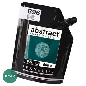 ACRYLIC PAINT - Sennelier ABSTRACT -  500ml pouch - 896 - PHTHALO GREEN