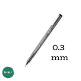 FINELINER PEN - Staedtler - 308 PIGMENT LINER -BLACK – mm 0.3