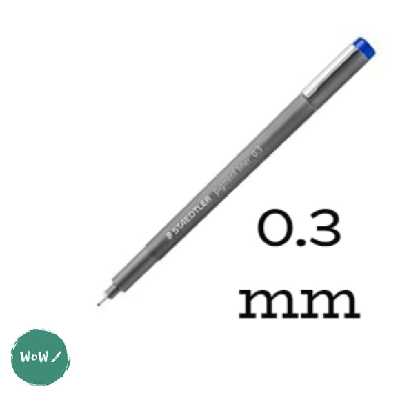 FINELINER PEN - Staedtler - 308 PIGMENT LINER -BLUE – mm 0.3