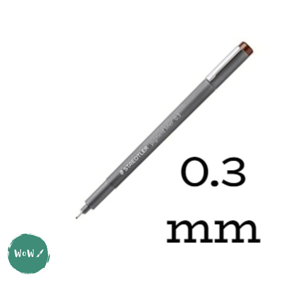 FINELINER PEN - Staedtler - 308 PIGMENT LINER -LIGHT BROWN – mm 0.3