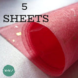 Sanwa Tissue paper - RED - Pack of 5 sheets