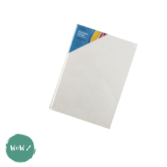 Artists Stretched Canvas - STANDARD Depth - WHITE PRIMED Cotton - SINGLE  - 350 gsm    - A1 (594 x 841 mm, 23.4 x 33.1”)