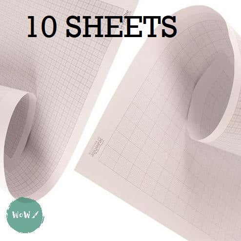 A1 Graph Paper- DOUBLE SIDED One side Metric other Imperial graduations PACK of TEN SHEETS