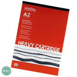 Heavyweight 220gsm All-media Cartridge pad A2, 25 sheets  FSC Cartridge paper