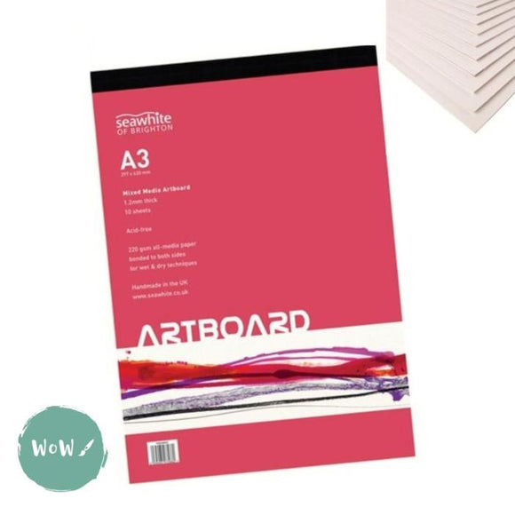 Mixed Media Pad - All-Media double sided ARTBOARD pad A3, 10 sheets