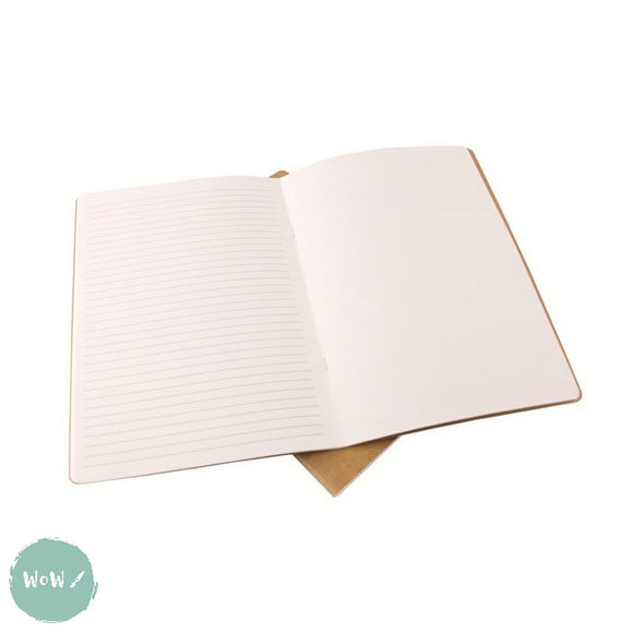 SOFTBACK SKETCHBOOK -  ECO 150 gsm ALTERNATE PLAIN/LINED WHITE paper - A4