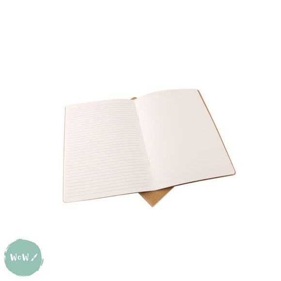 SOFTBACK SKETCHBOOK -  ECO 150 gsm ALTERNATE PLAIN/LINED WHITE paper - A5