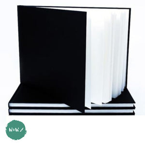 Seawhite Hardback Square Bound sketch books 140gsm All Media White Cartridge Paper, A3 Landscape