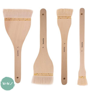 BRUSH SET – Hake Brush set of 4 – 1, 2 , 3 & 4” widths – WoW Art