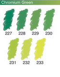 ARTISTS Soft Pastels - Sennelier - PASTEL L'ECU - SINGLE -	227	-	Chromium Green 227
