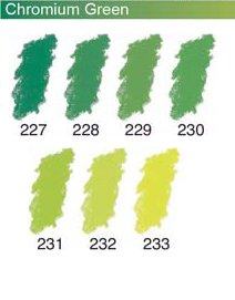 ARTISTS Soft Pastels - Sennelier - PASTEL L'ECU - SINGLE -	2329(d)	-	Chromium Green 232 (damaged)