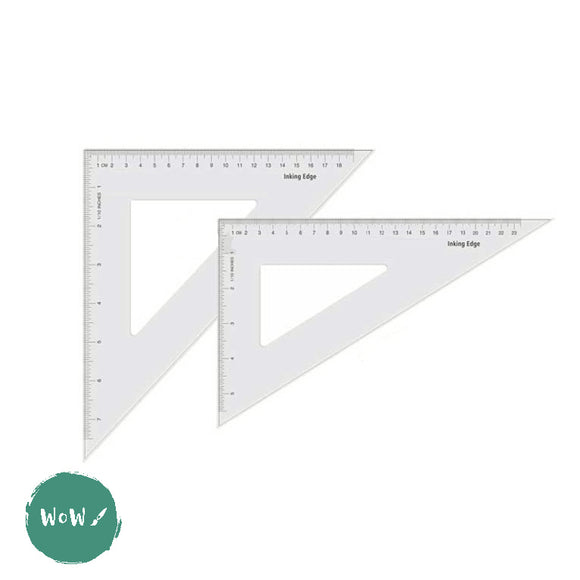 Set Square Types DRAWING ACCESSORY- Set of SET SQUARES, 1 each 45° 25cm, 60° 30cm – WoW ...