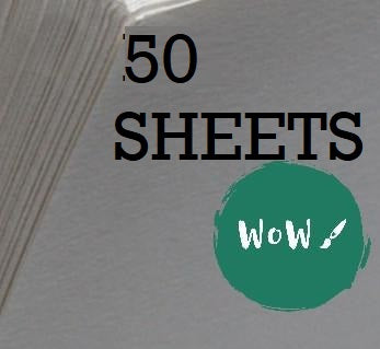 Cartridge Paper sheets-  300gsm ALL-MEDIA White Cartridge Paper - 50 sheets PACK