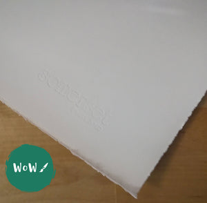 PRINT MAKING PAPER - Somerset - 250gsm - White - SATIN Finish - Approx. 22 x 30"- SINGLE sheets