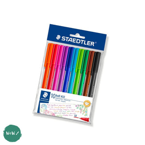 BALL POINT PENS - Staedtler 432 pen - 10 assorted colours