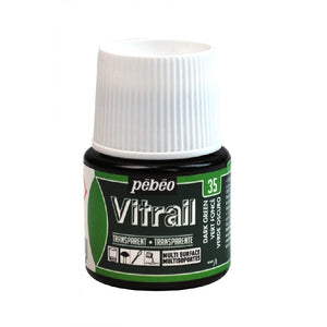 GLASS PAINT - Pebeo VITRAIL - 45ml - 	EMERALD 050-013