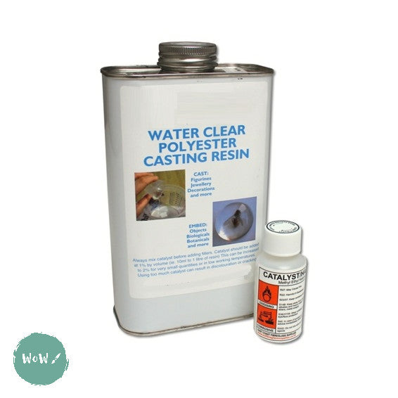 RESIN- Water Clear Casting Resin 1 Litre inc. Catalyst