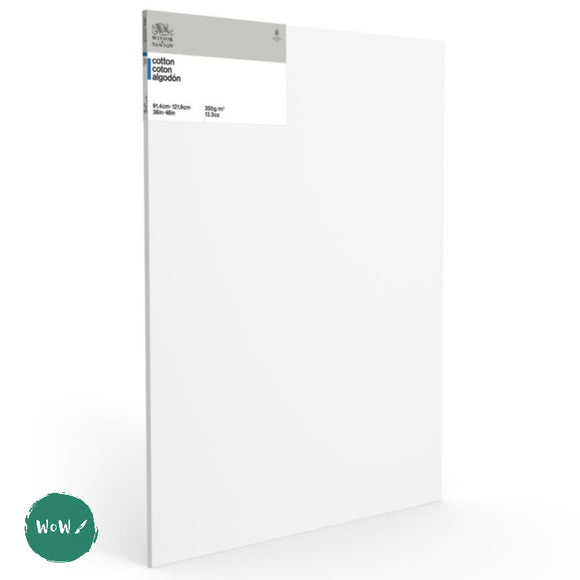 Artists Stretched Canvas - STANDARD Depth - WHITE PRIMED Cotton - SINGLE  - 350 gsm Winsor & Newton CLASSIC -   36 x 48” (914 x 1219 mm)