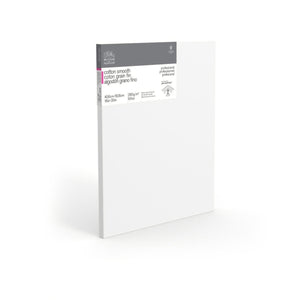 Artists Stretched Canvas - STANDARD Depth - WHITE PRIMED Cotton - SINGLE  - 280 gsm Winsor & Newton - PROFESSIONAL SMOOTH (Fine Detail) - 16 x 20" (406 x 508 mm)