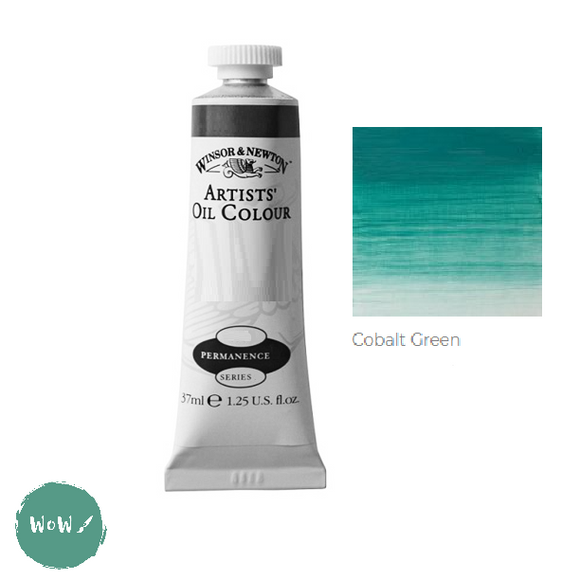 ARTISTS OIL COLOUR - Winsor & Newton Artists' - 37ml tube -  COBALT GREEN (Old Style Label)