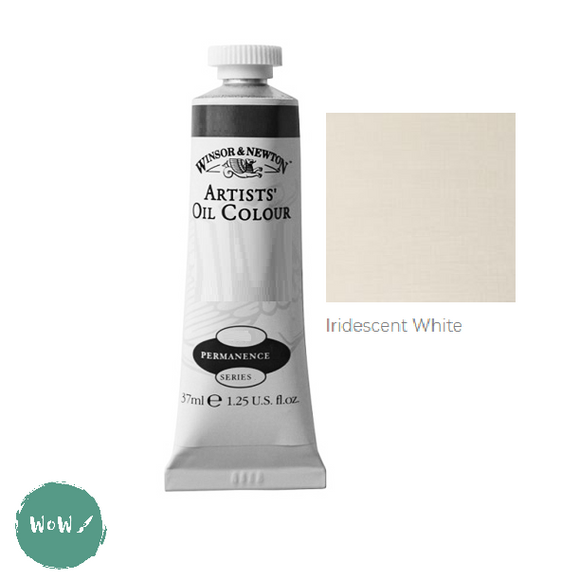 ARTISTS OIL COLOUR - Winsor & Newton Artists' - 37ml tube -  IRIDESCENT WHITE (Old Style Label)