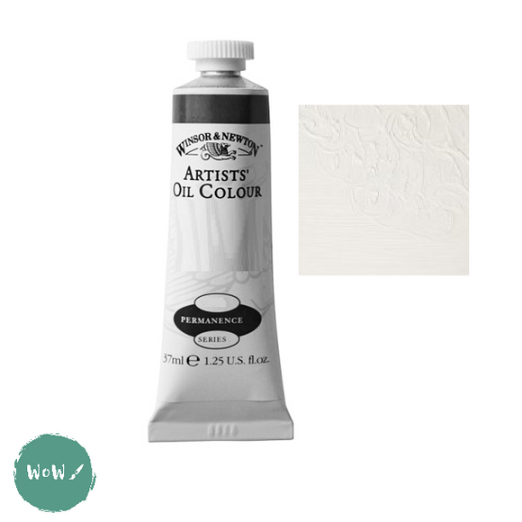 ARTISTS OIL COLOUR - Winsor & Newton Artists' - 37ml tube -  TRANSPARENT WHITE (Old Style Label)
