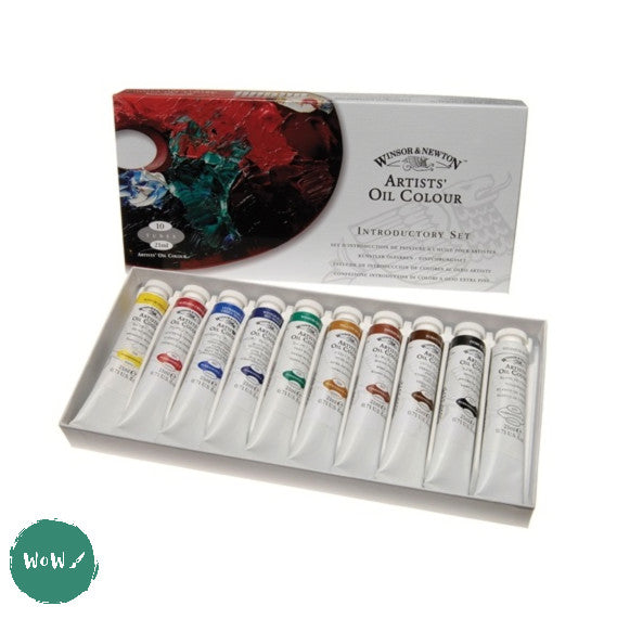Oil Paint Set- Winsor & Newton ARTISTS OIL Introductory Set- 10 x 21ml tubes