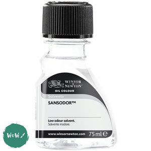 Oil Painting Solvents-Winsor & Newton - SANSODOR LOW ODOUR SOLVENT 75ml
