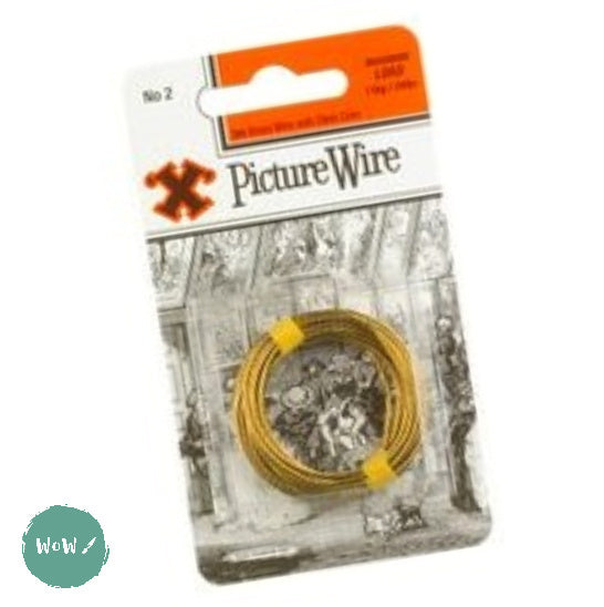 Framing Accessories - X-HOOK -  PICTURE WIRE No.2 - 3 METRES