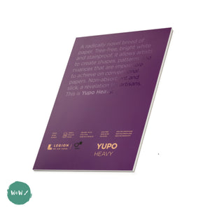 YUPO Synthetic Paper - WHITE - LEGION PAPER Heavy Weight 390gsm-  A4  Pack of 5 loose sheets