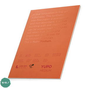 YUPO Synthetic Paper - WHITE - LEGION PAPER Medium Weight 200gsm-  A3  Pack of 10 loose sheets