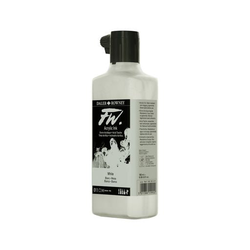 ACRYLIC INK - Daler Rowney FW –180ml Bottle - 011 White