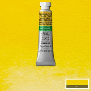 Watercolour 5ml Tube - Winsor & Newton Professional -  CADMIUM FREE Yellow Pale