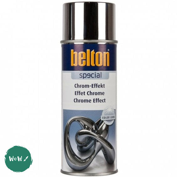 ACRYLIC PAINT - Spray Cans – 400ml - BELTON - Chrome Silver
