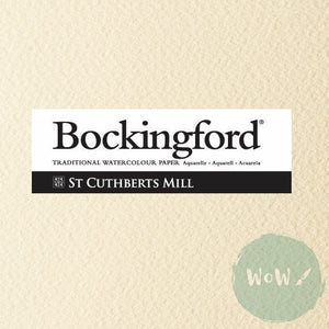 Bockingford Tinted Watercolour sheets 140lb, NOT Surface- PACK of FIVE SHEETS 30 x 22" - Cream