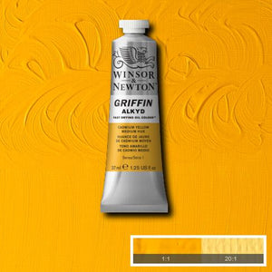 OIL PAINT - Fast Drying - Winsor & Newton GRIFFIN Alkyd -  37ml tube-	Cadmium Yellow Medium Hue