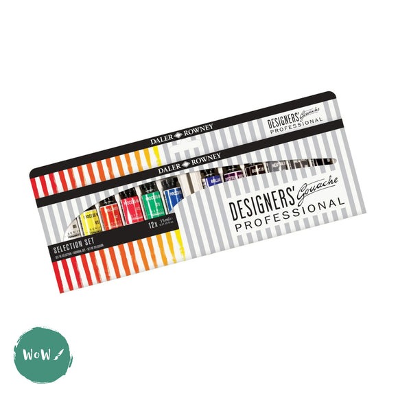 Gouache Set- Daler Rowney Designers Gouache set- 12 x 15ml Introductory Colours