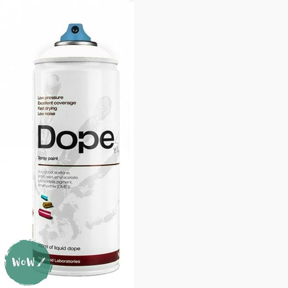 ACRYLIC PAINT - Spray Cans – 400ml -  DOPE CLASSIC D-200 WHITE