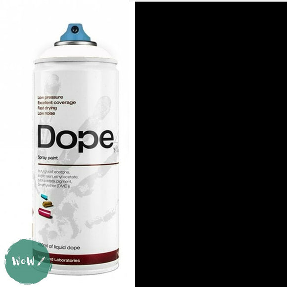 ACRYLIC PAINT - Spray Cans – 400ml -  DOPE CLASSIC D-300 BLACK