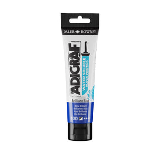 BLOCK PRINTING COLOUR - Water-soluble - Daler Rowney ADIGRAF - 150ml Tube – BRILLIANT BLUE