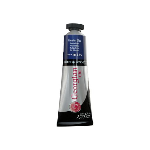 OIL PAINT – Daler Rowney GEORGIAN – 38ml Tube -	Prussian Blue